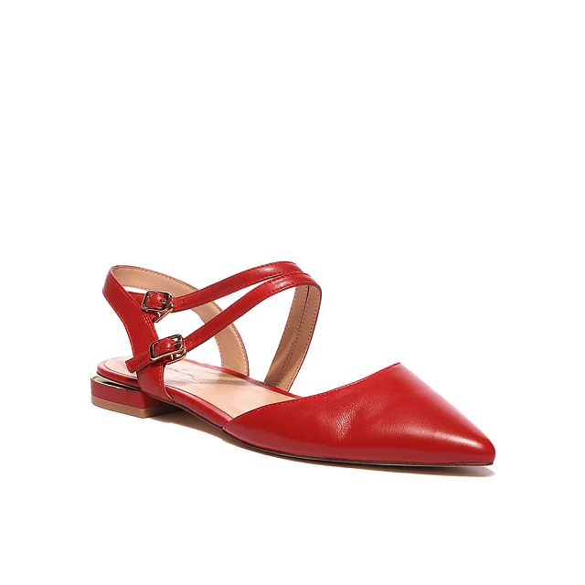 Босоножки 64675 женские цвет красный, натуральная кожа 64675           | 1
