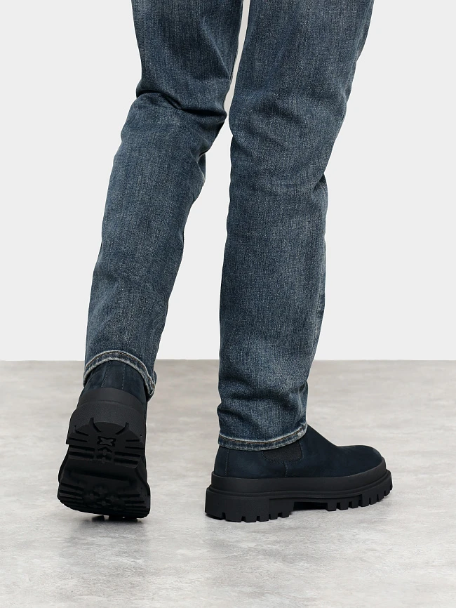 Ботинки мужские зимние, цвет синий, натуральный нубук M1022569M | 8