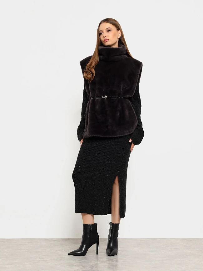 Ботильоны женские всесезонные, цвет черный, натуральная кожа 497208 | 8