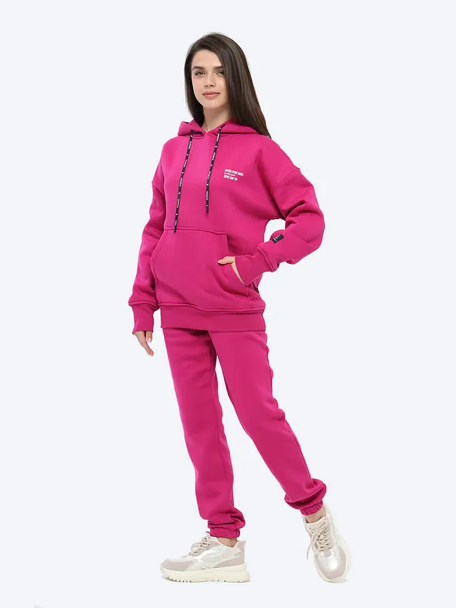 Комплект (джемпер с капюшоном+брюки) женские всесезонные EF8516-15 | 3