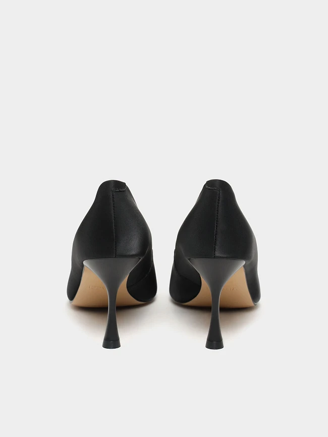 Туфли женские всесезонные, цвет черный, натуральная кожа 23VC007 | 6