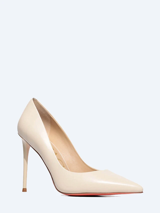 Туфли женские всесезонные, цвет молочный, натуральная кожа 1492917 | 1