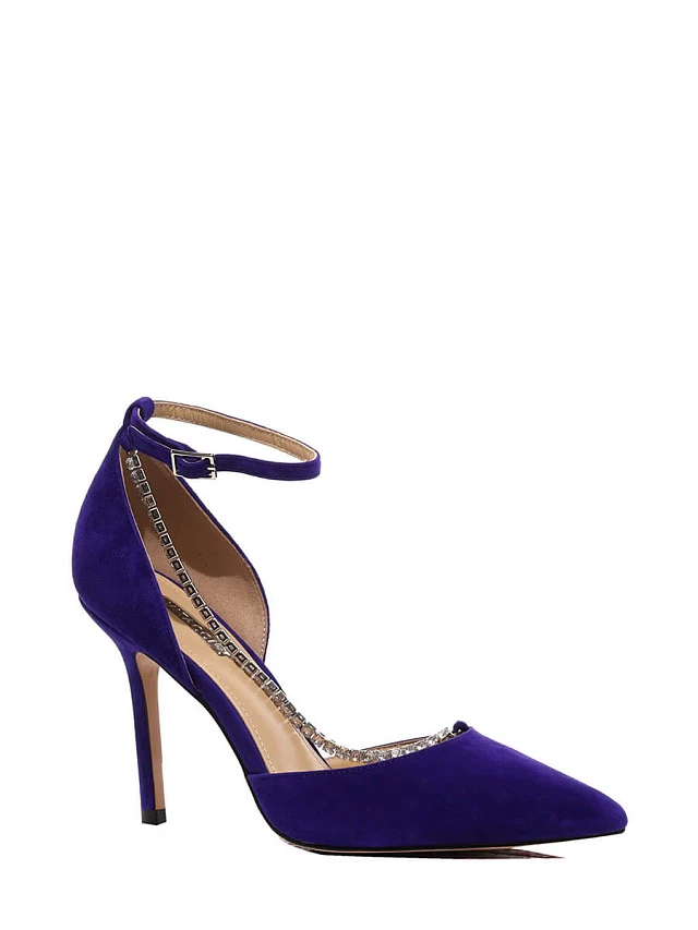 Туфли летние 492921 женские цвет синий, натуральный велюр 492921          | 1