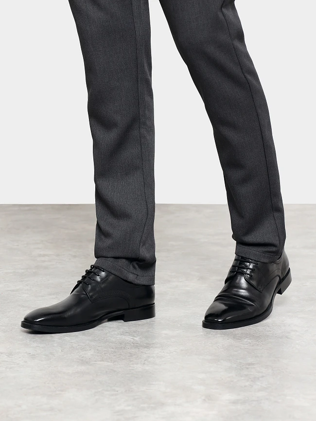 Полуботинки мужские всесезонные, цвет черный, натуральная кожа M1782520 | 7