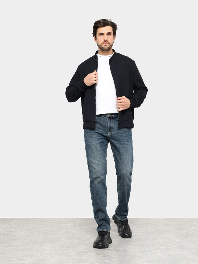 Кроссовки мужские демисезонные, цвет черный, натуральная кожа/текстиль M59VC011 | 10