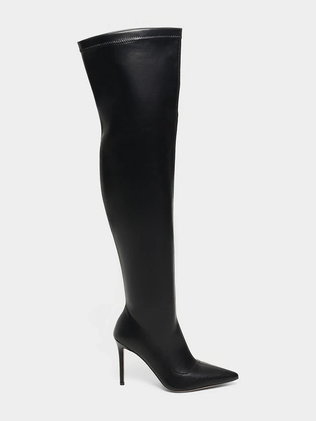 Ботфорты женские демисезонные, цвет черный, искусственная кожа 1849046P-2 | 6