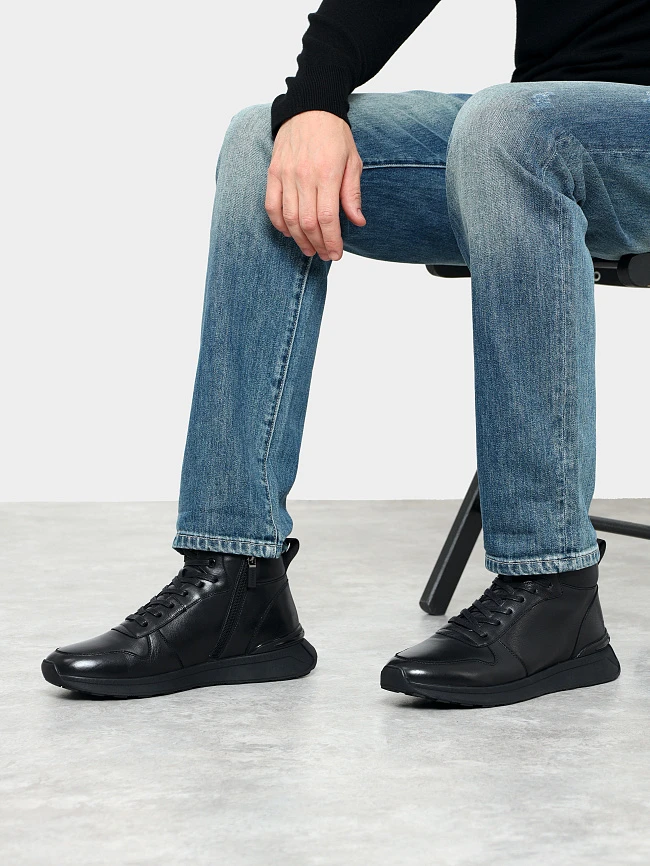 Ботинки мужские зимние, цвет черный, натуральная кожа M1782605M | 10