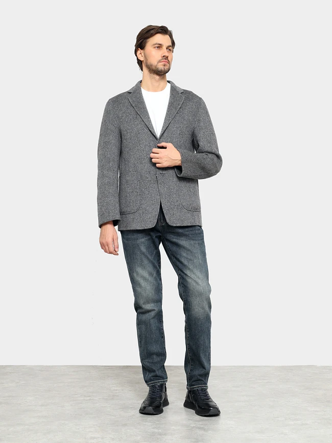 Кроссовки мужские зимние, цвет синий, натуральная кожа M254220M | 11