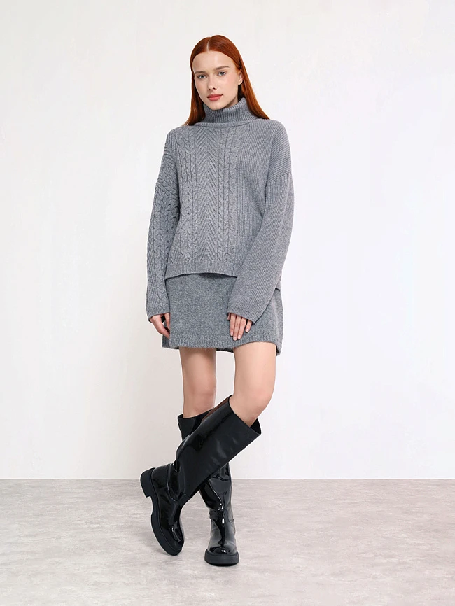 Сапоги женские демисезонные, цвет черный, натуральная лаковая кожа 1730213 | 11