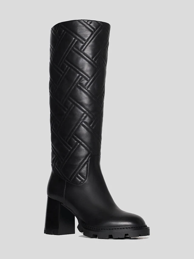 Сапоги женские зимние, цвет черный, натуральная кожа 1730140M-1 | 1