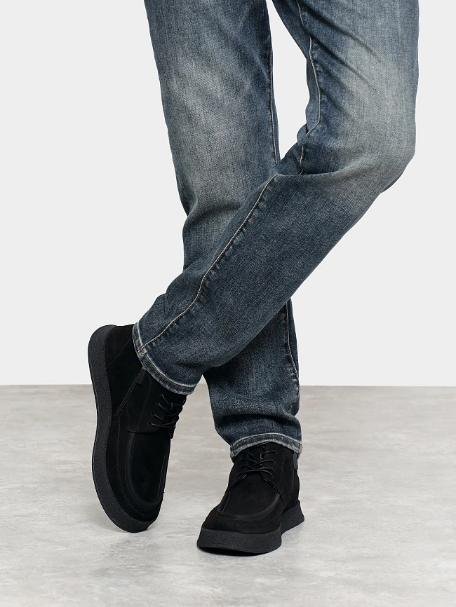 Ботинки мужские зимние, цвет черный, натуральный нубук M1782572M | 9