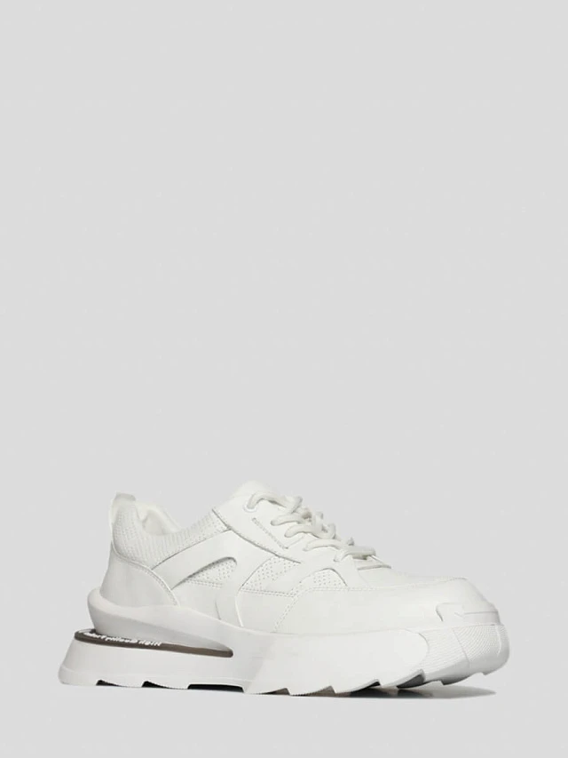 Кроссовки женские демисезонные, цвет белый, натуральная кожа 1890158 | 1