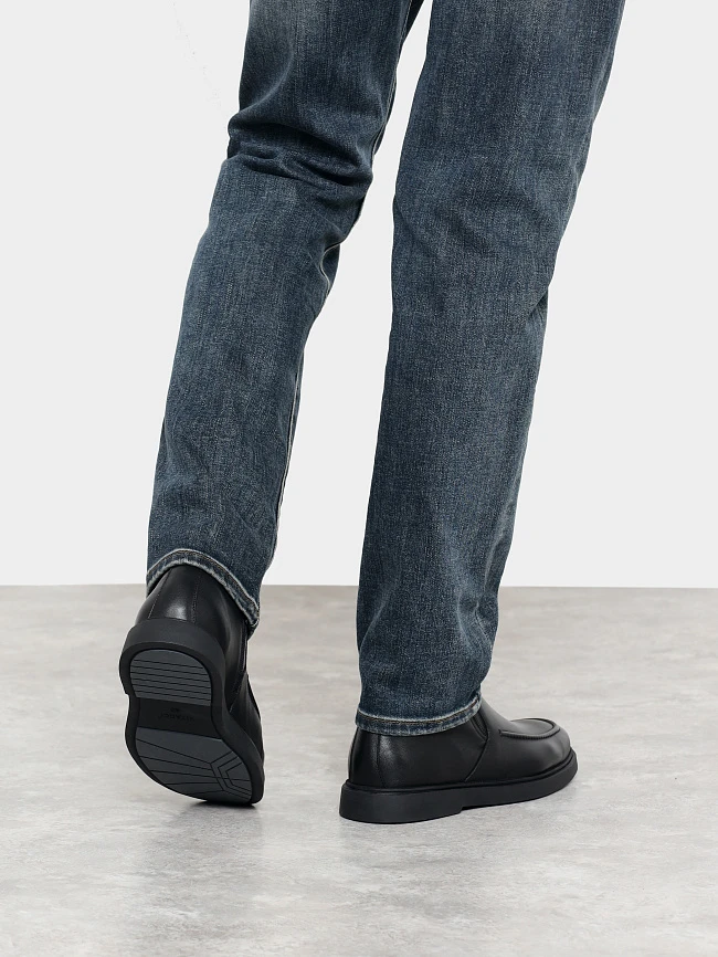 Ботинки мужские демисезонные, цвет черный, натуральная кожа M801243 | 8