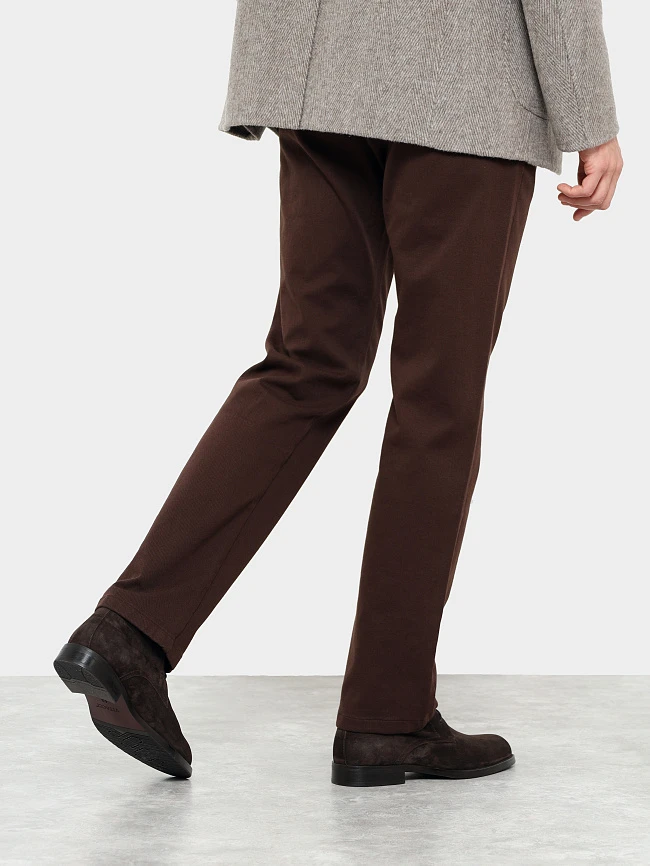 Ботинки мужские демисезонные, цвет коричневый, натуральный велюр M1023030 | 8