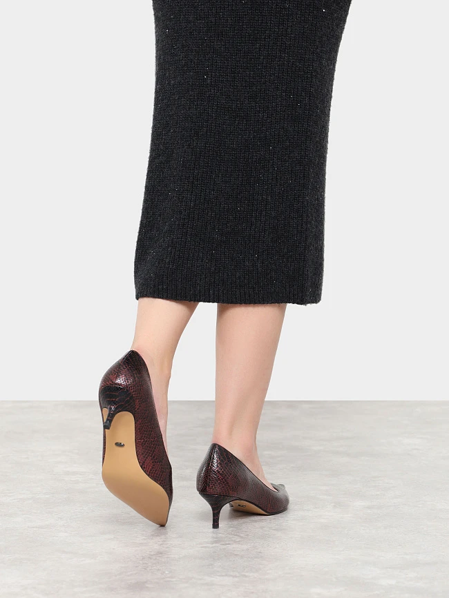 Туфли женские всесезонные, цвет красный, искусственная кожа 6550341-2 | 7