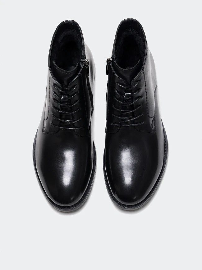 Ботинки мужские зимние, цвет черный, натуральная кожа M1782514M | 5