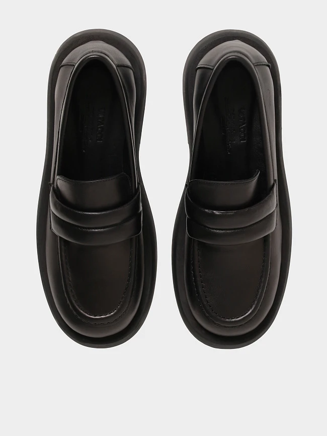 Лоферы женские всесезонные, цвет черный, натуральная кожа 1221263 | 5