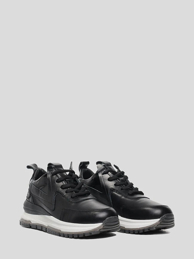 Кроссовки женские демисезонные, цвет черный, натуральная кожа 1221305 | 4