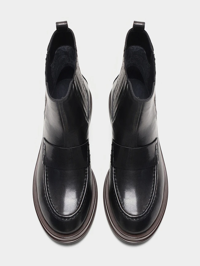 Ботинки женские демисезонные, цвет черный, натуральная кожа 1821624 | 5