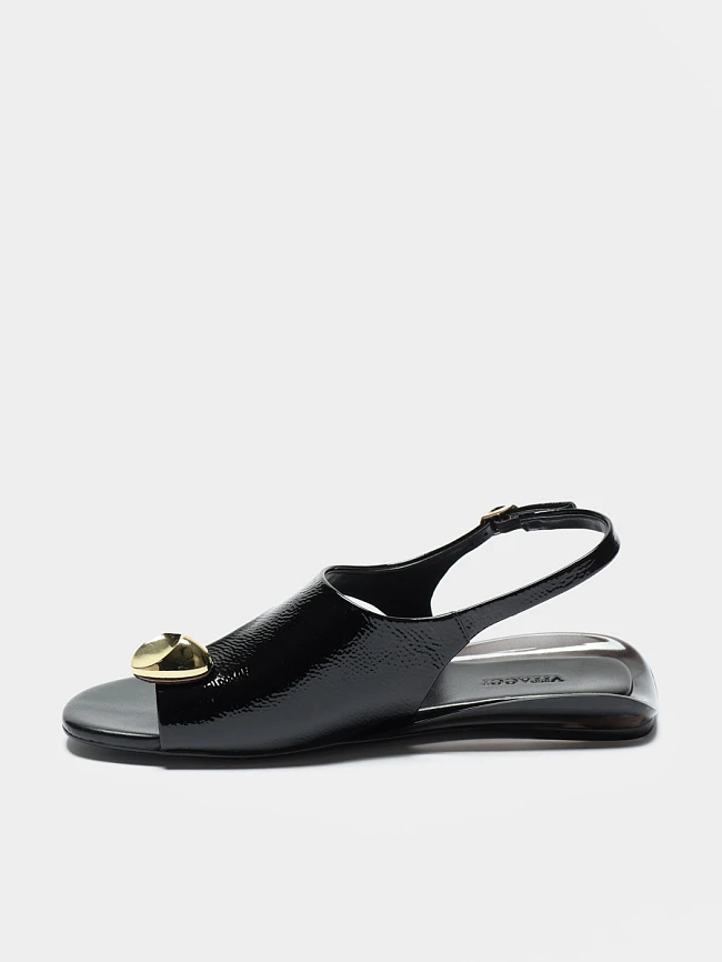 Сандалии женские летние, цвет черный, натуральный наплак 1821756 | 6