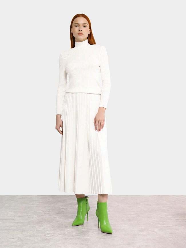 Ботильоны женские демисезонные, цвет зеленый, натуральная кожа 1492696 | 13