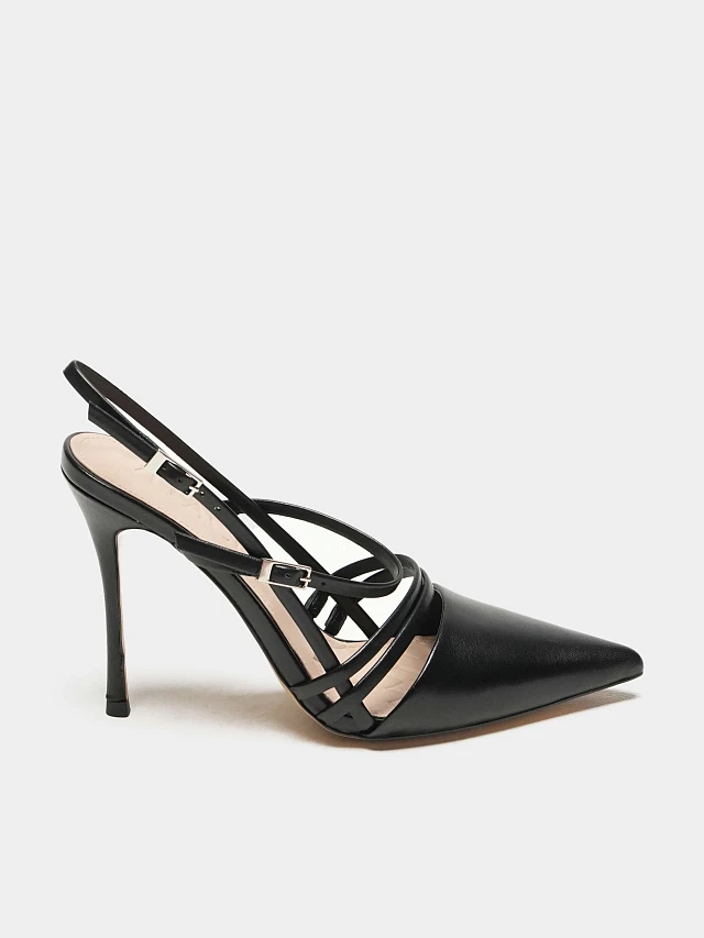 Туфли женские летние, цвет черный, натуральная кожа 497713 | 7