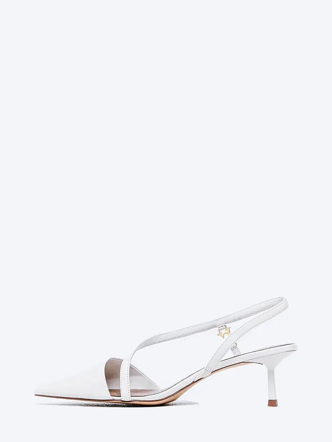 Туфли женские летние, цвет белый, натуральная кожа 1494368 | 3