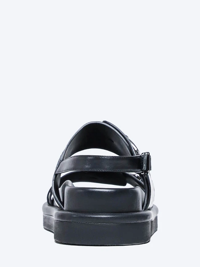 Сандалии женские летние, цвет черный, натуральная кожа 944104 | 5