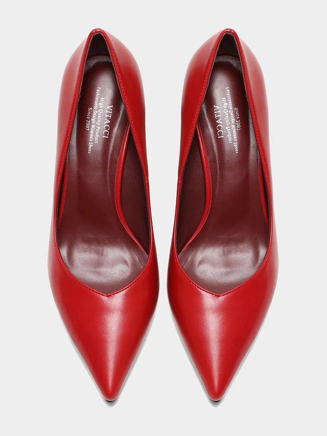 Туфли женские всесезонные, цвет красный, искусственная кожа 6550334 | 5