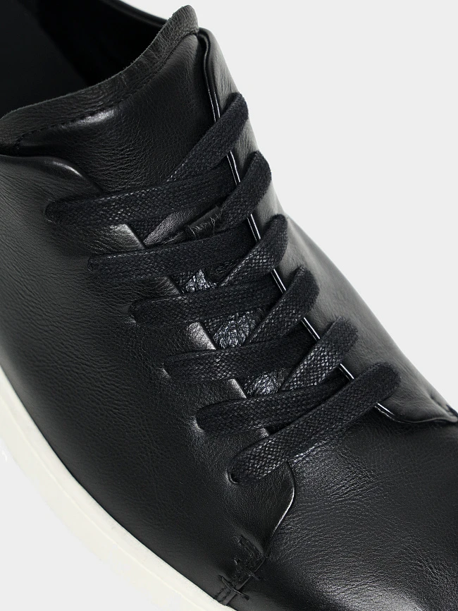 Кеды мужские летние, цвет черный, натуральная кожа M1782779 | 5