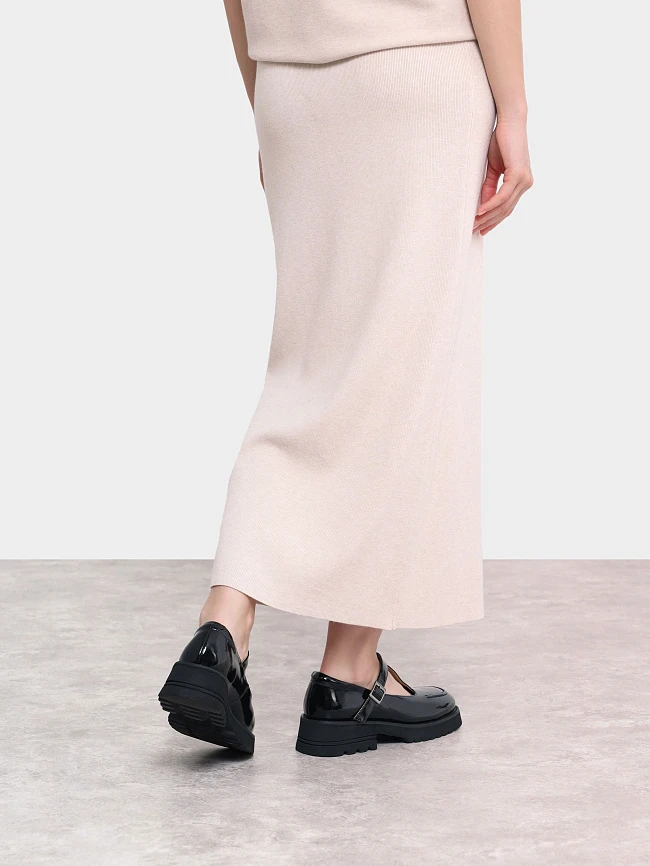 Туфли женские всесезонные, цвет черный, натуральная кожа и полимерные материалы 1849464 | 9