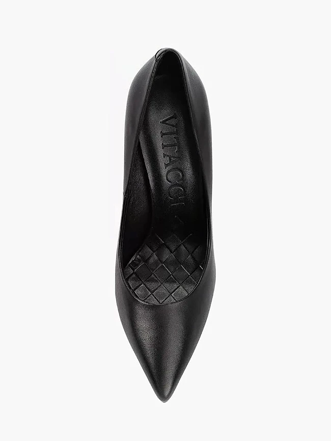 Туфли женские всесезонные, цвет черный, натуральная кожа 1491455P3 | 4