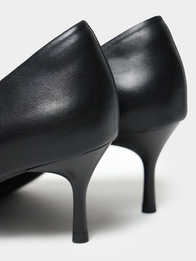 Туфли женские всесезонные, цвет черный, искусственная кожа 7210011 | 6