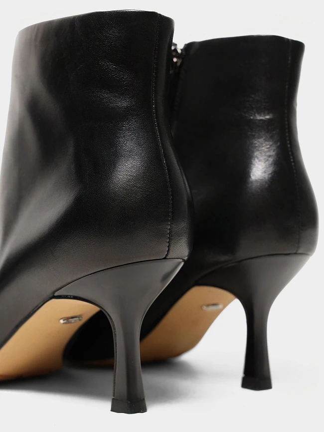 Ботильоны женские всесезонные, цвет черный, натуральная кожа 17VC420 | 6