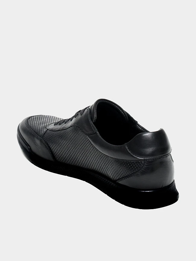 Кроссовки мужские летние, цвет черный, натуральная кожа M1782761 | 3