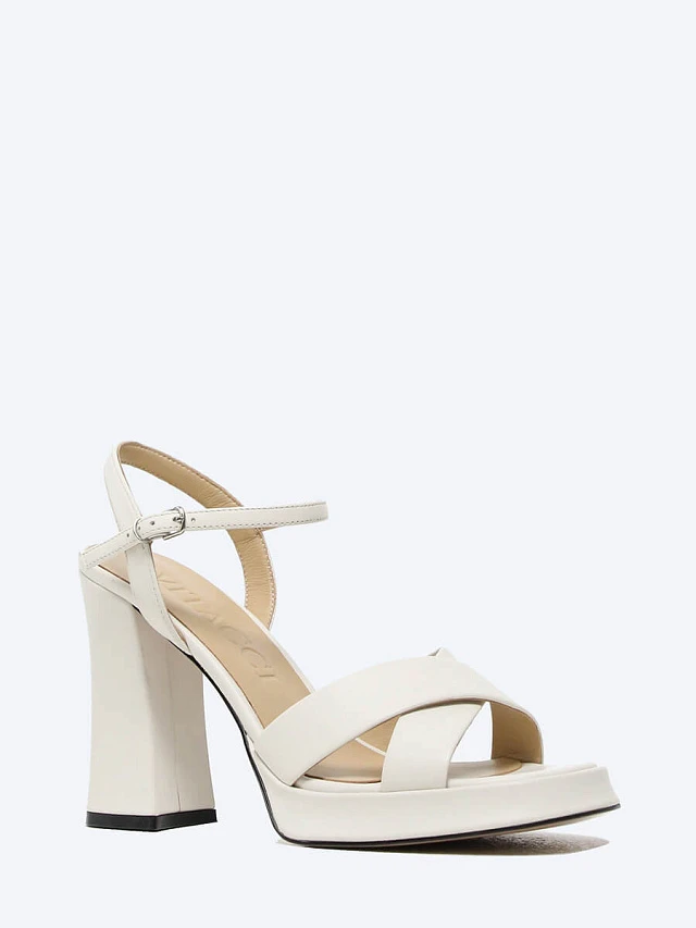 Босоножки женские летние, цвет белый, натуральная кожа 1730512 | 1