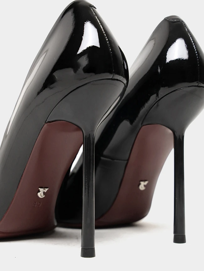 Туфли женские всесезонные, цвет черный, натуральная лаковая кожа 497017 | 6