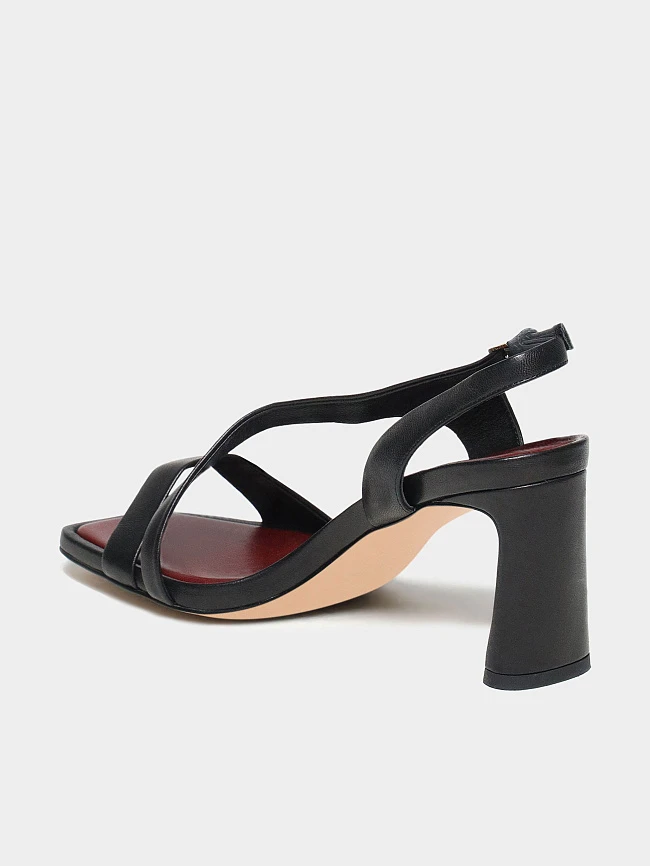 Босоножки женские летние, цвет черный, натуральная кожа 1495083 | 3