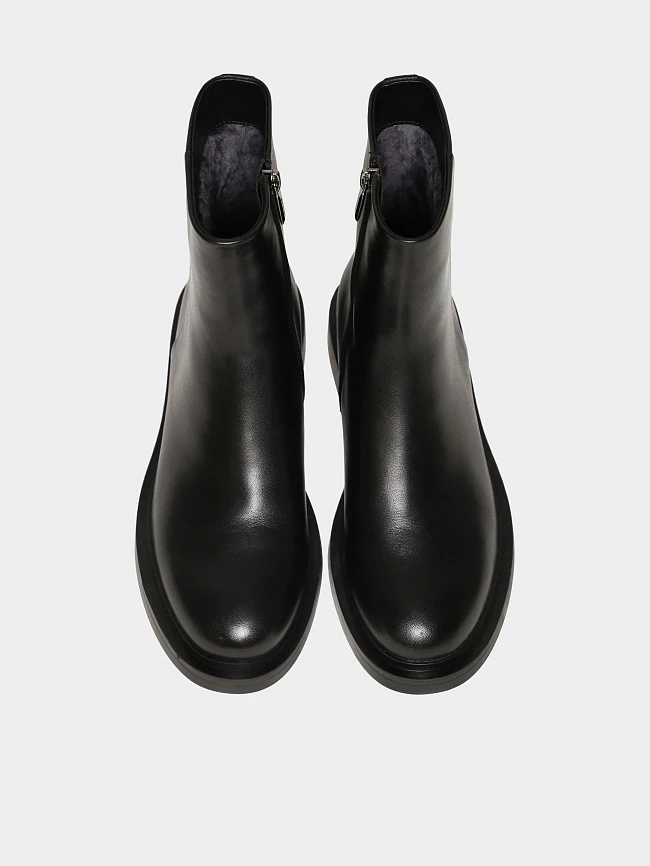 Полусапоги женские зимние, цвет черный, натуральная кожа 1399690M | 4
