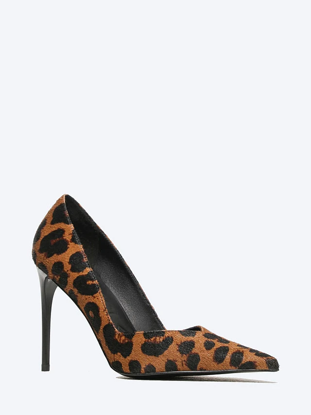 Туфли женские всесезонные, цвет коричневый, натуральный мех (пони) 1493783 | 1