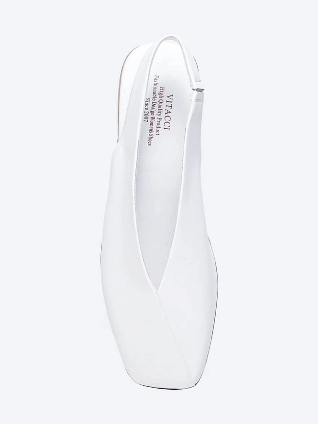 Туфли женские летние, цвет белый, натуральная кожа и полимерные материалы 1849793 | 4