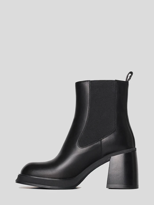 Полусапоги женские демисезонные, цвет черный, натуральная кожа 7950005 | 3