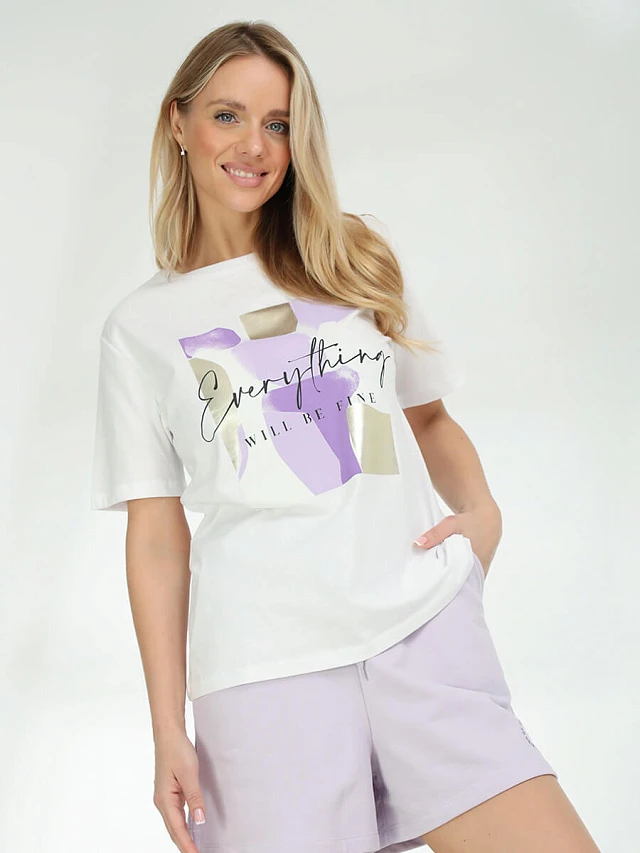 Костюм спортивный (футболка+шорты) женские всесезонные TEset05-17 | 1