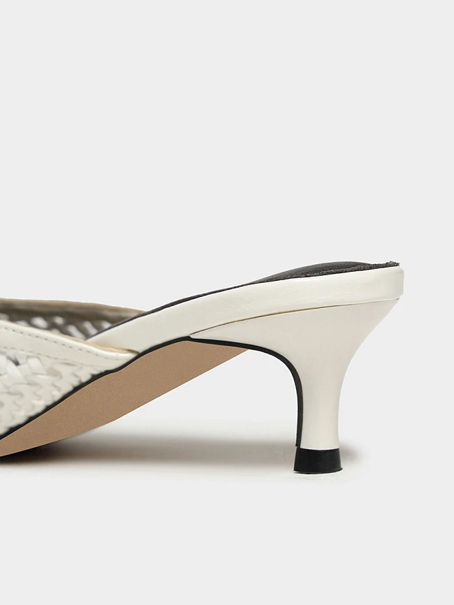 Мюли женские летние, цвет белый, искусственная кожа/натуральная кожа 17VC523 | 5