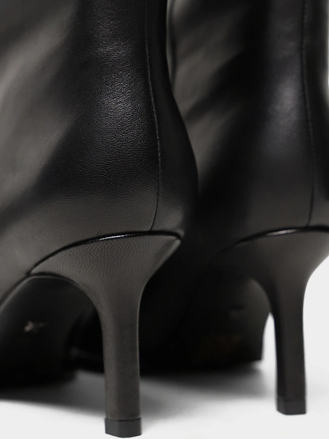 Полусапоги женские всесезонные, цвет черный, натуральная кожа 1731204 | 6