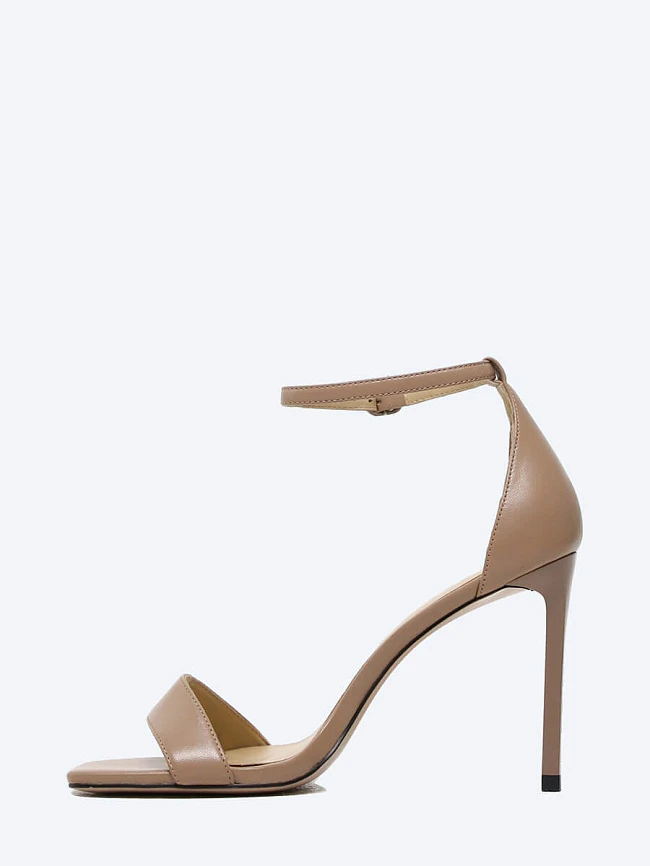 Босоножки женские летние, цвет бежевый, натуральная кожа 1730430 | 3