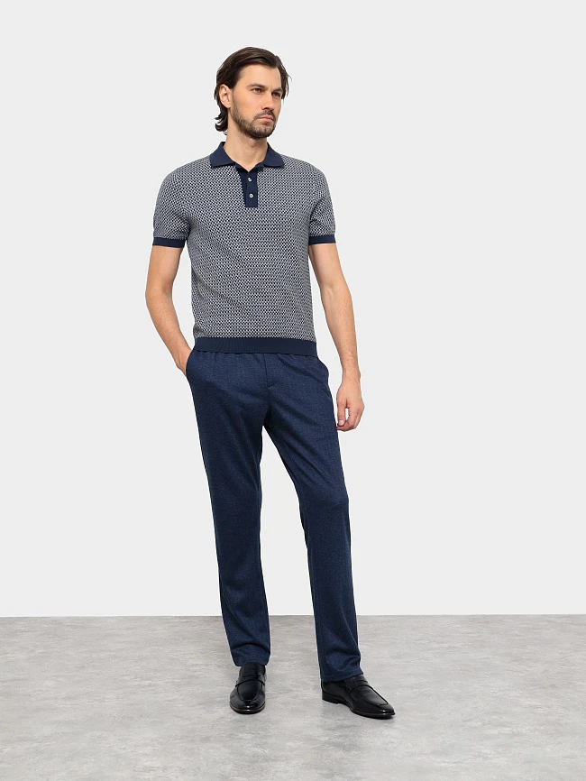 Лоферы мужские всесезонные, цвет синий, натуральная кожа M1023191 | 8