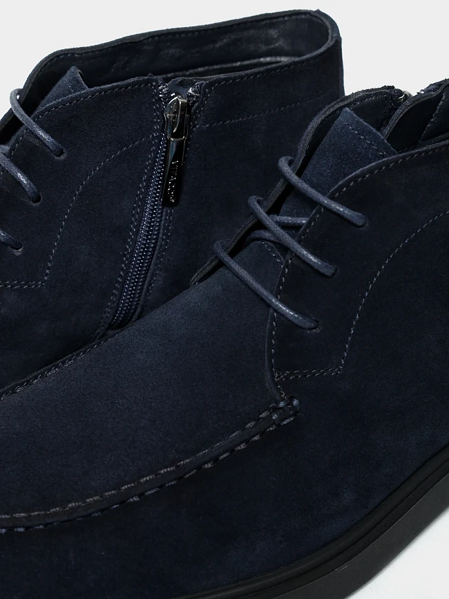 Ботинки мужские демисезонные, цвет синий, натуральный спилок M801238 | 6