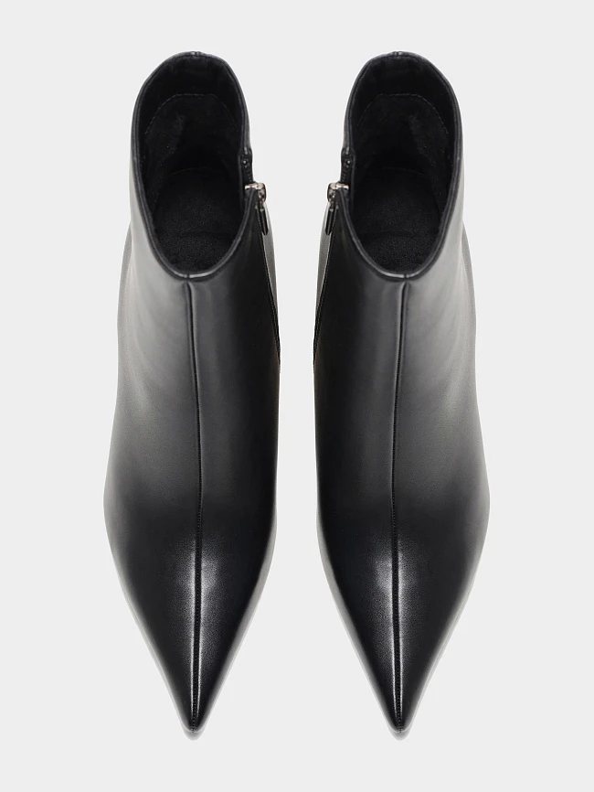 Полусапоги женские всесезонные, цвет черный, искусственная кожа 6550330-L | 5