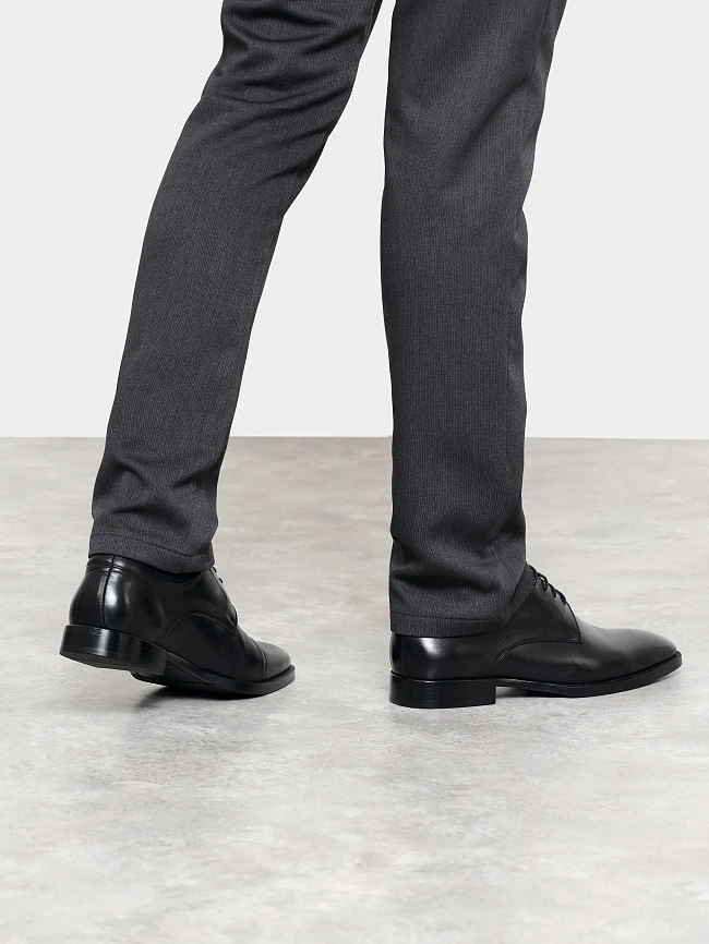 Полуботинки мужские всесезонные, цвет черный, натуральная кожа M1782520 | 8